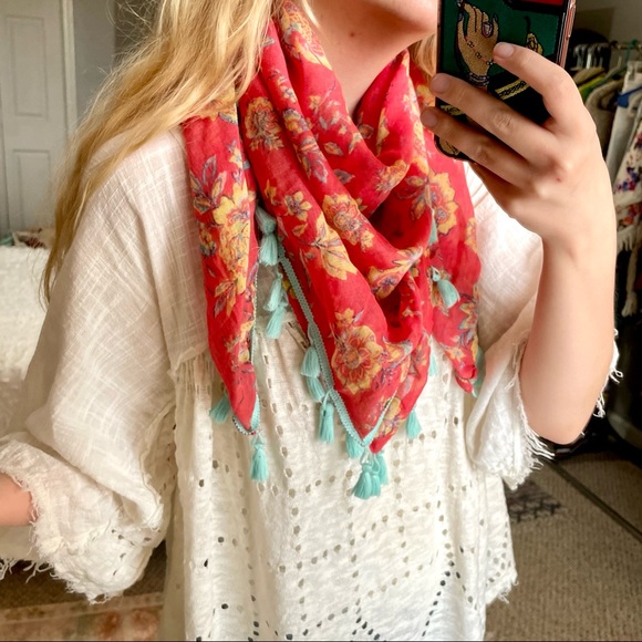 American Eagle Floral Scarf